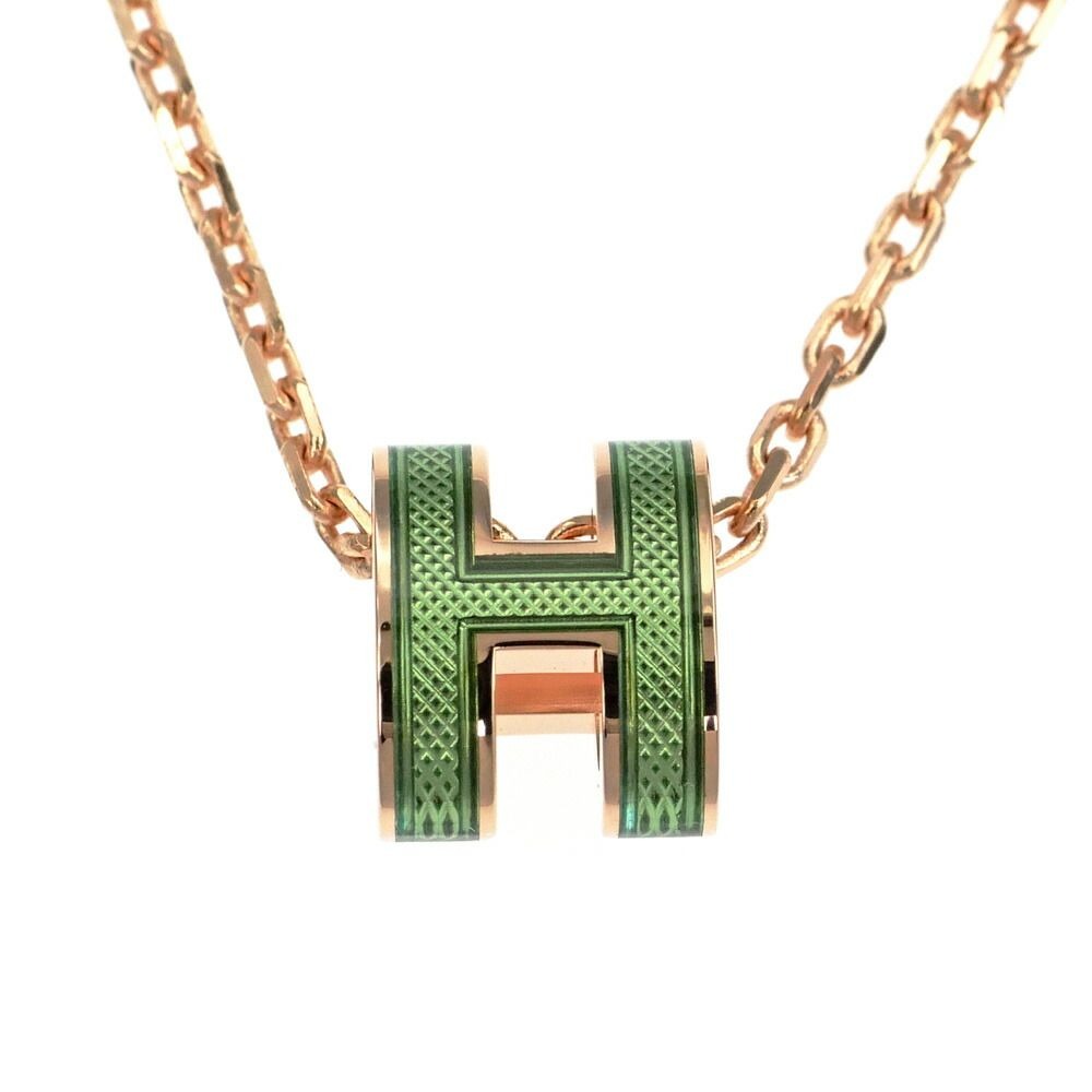 Hermes Necklace Pop Ash Mini Splash Pendant H Veil Cricket Rose