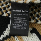 Hermes Brides de Gala Scarf Black White Beige — view 3