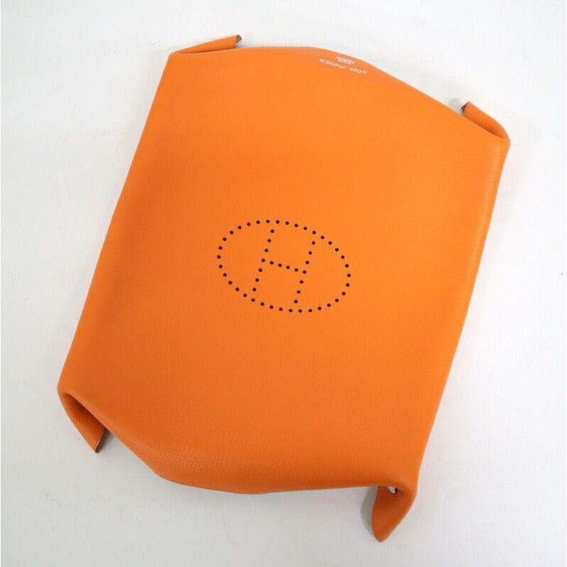 Hermes Vidoposh Midosuji Store Limited Orange Leather Shoulder Bag — view 5