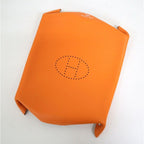 Hermes Vidoposh Midosuji Store Limited Orange Leather Shoulder Bag — view 5