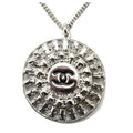 Chanel Chain Circle Motif Coco Mark CC Silver