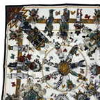 Hermes Scarf 100% Silk Carre 90 Kachinas Ethnic Multicolor Box — view 3