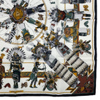 Hermes Scarf 100% Silk Carre 90 Kachinas Ethnic Multicolor Box — view 6