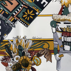 Hermes Scarf 100% Silk Carre 90 Kachinas Ethnic Multicolor Box — view 7