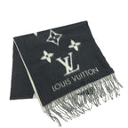 Louis Vuitton Scarf Monogram Reykjavik Cashmere Black