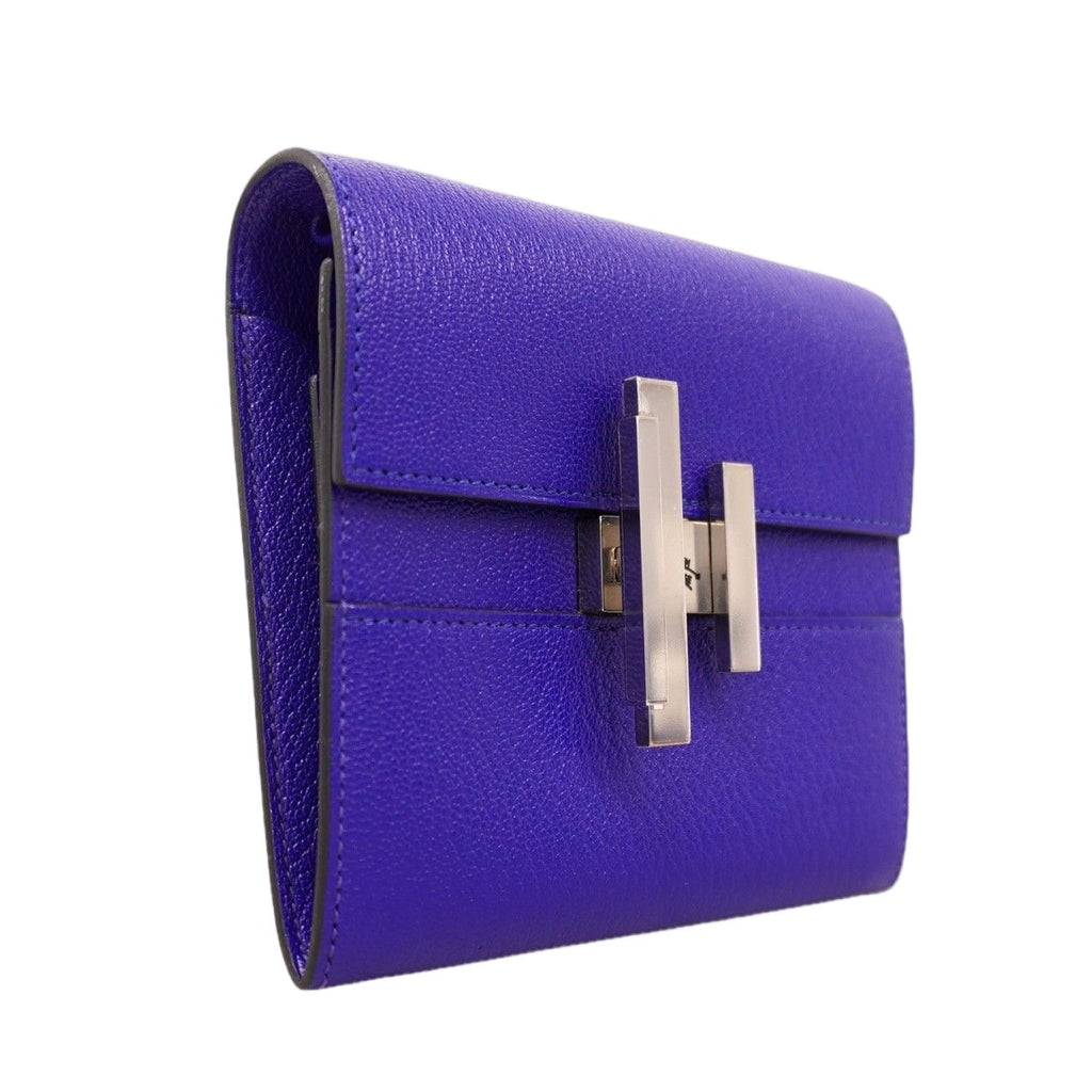 Hermes Shoulder Wallet Cinetic Tougo Evercuff Blue Electric Silver — view 2