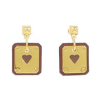 Hermes As de Coeur Earrings