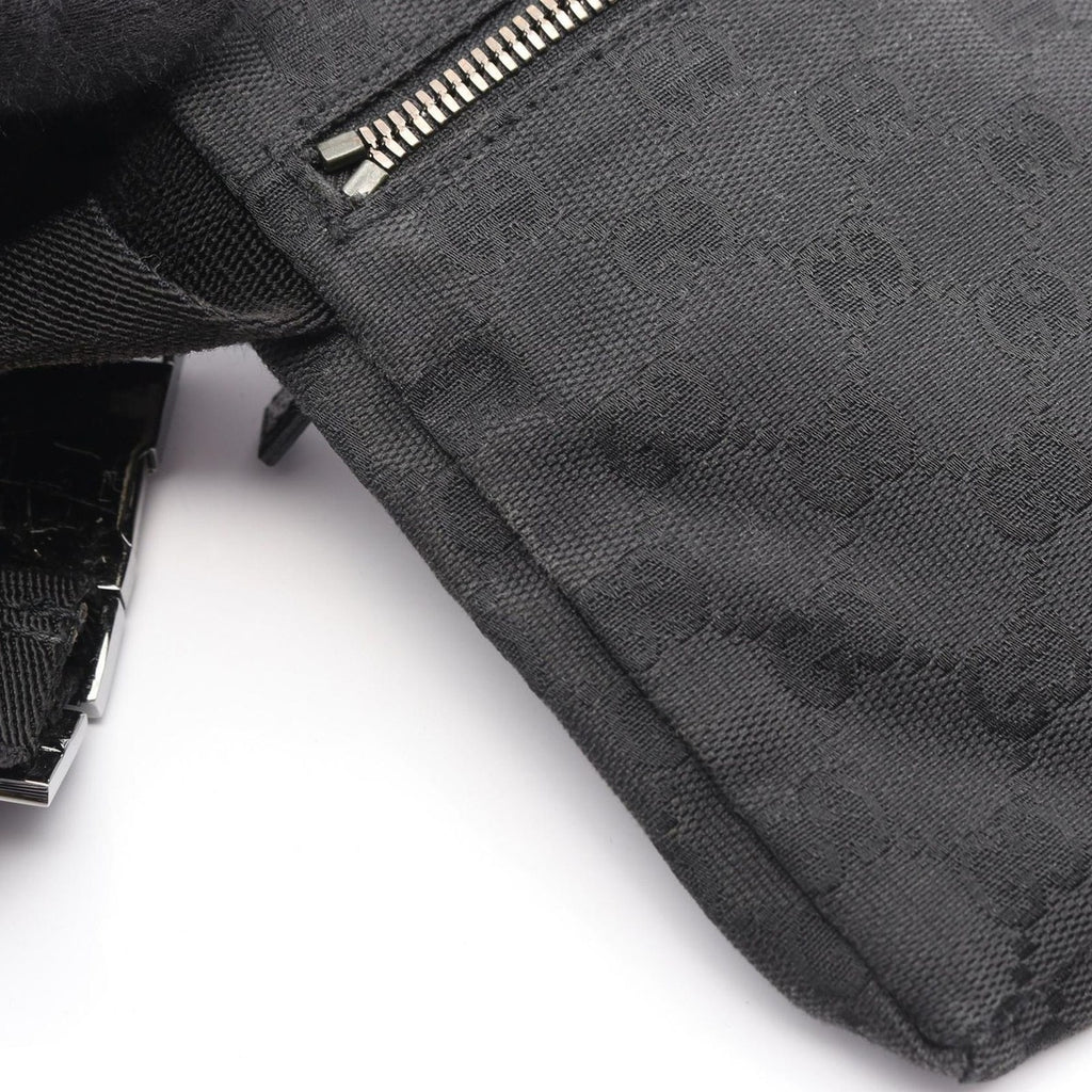 Gucci Waist Bag GG Canvas Black — view 8
