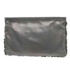 Loewe Lamb Fur Nappa Leather Black Zip Pouch 0080