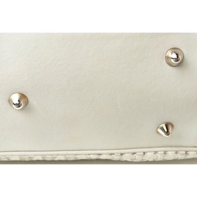 Christian Dior Tote Bag A4 Lady Intrecciato White Silver — view 6
