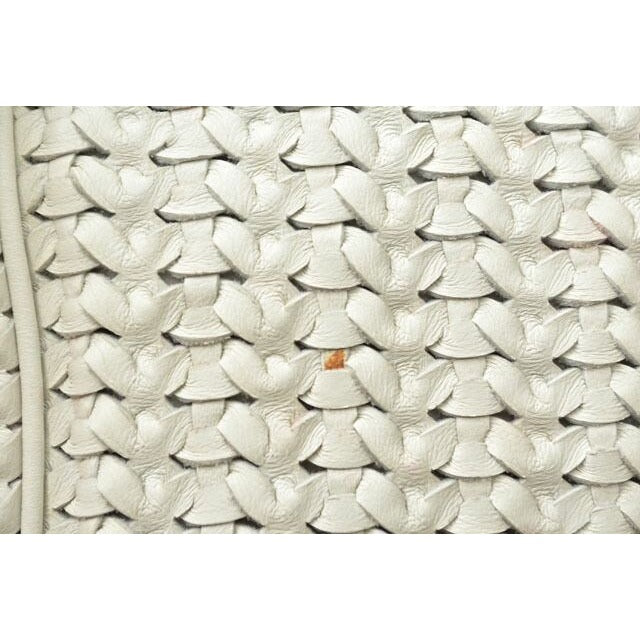 Christian Dior Tote Bag A4 Lady Intrecciato White Silver — view 9
