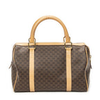 Celine Small Boston Brown Macadam Canvas Shoulder Bag — view 5