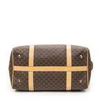 Celine Small Boston Brown Macadam Canvas Shoulder Bag — view 6