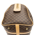 Celine Small Boston Brown Macadam Canvas Shoulder Bag — view 8