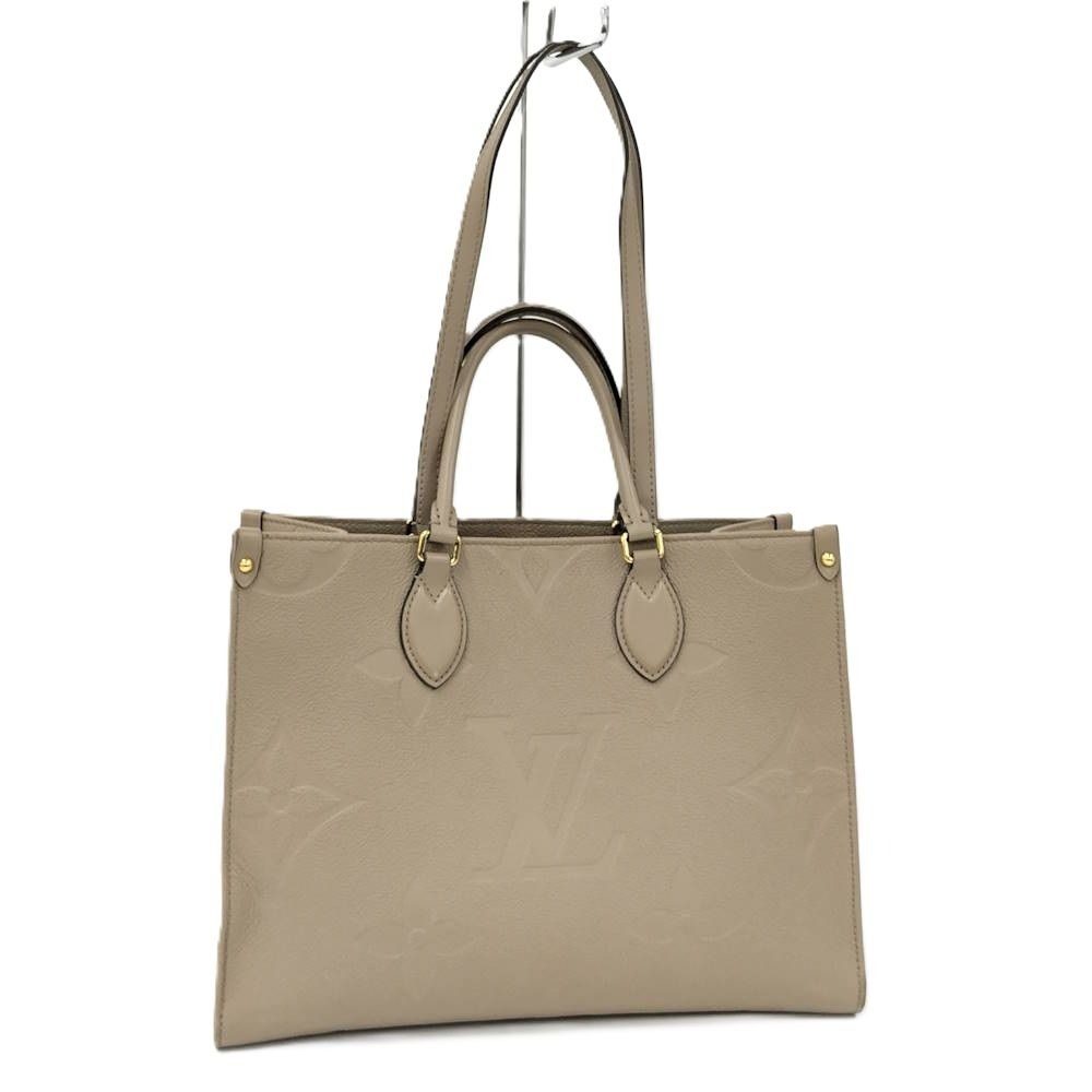 Louis Vuitton On The Go MM 2-Way Shoulder Bag Monogram Empreinte Tourterelle