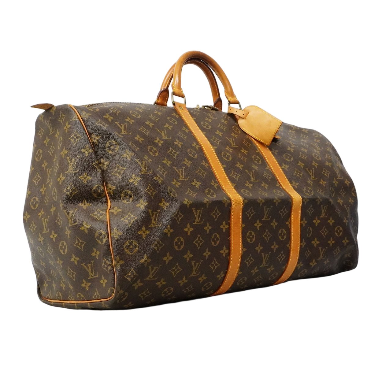 Louis Vuitton Boston Bag Monogram Keepall 60 Brown — view 2