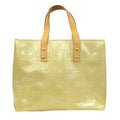 Louis Vuitton Monogram Vernis Reed PM Hand Tote Patent Enamel Yellow