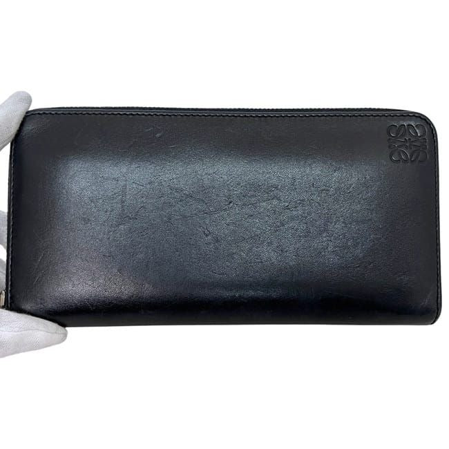 Loewe Round Zipper Long Wallet Rainbow Black — view 2
