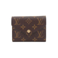 Louis Vuitton Monogram Portefeuille Victorine Trifold Wallet Brown