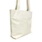 Chanel Tote Leather White Gold — view 2
