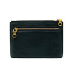 Loewe Gold Logo Hardware Leather Zipper Pouch — view 2