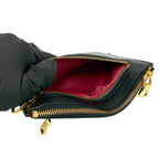 Loewe Gold Logo Hardware Leather Zipper Pouch — view 8