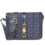 Celine Carriage One Shoulder Macadam Navy Gold 60 Bs100