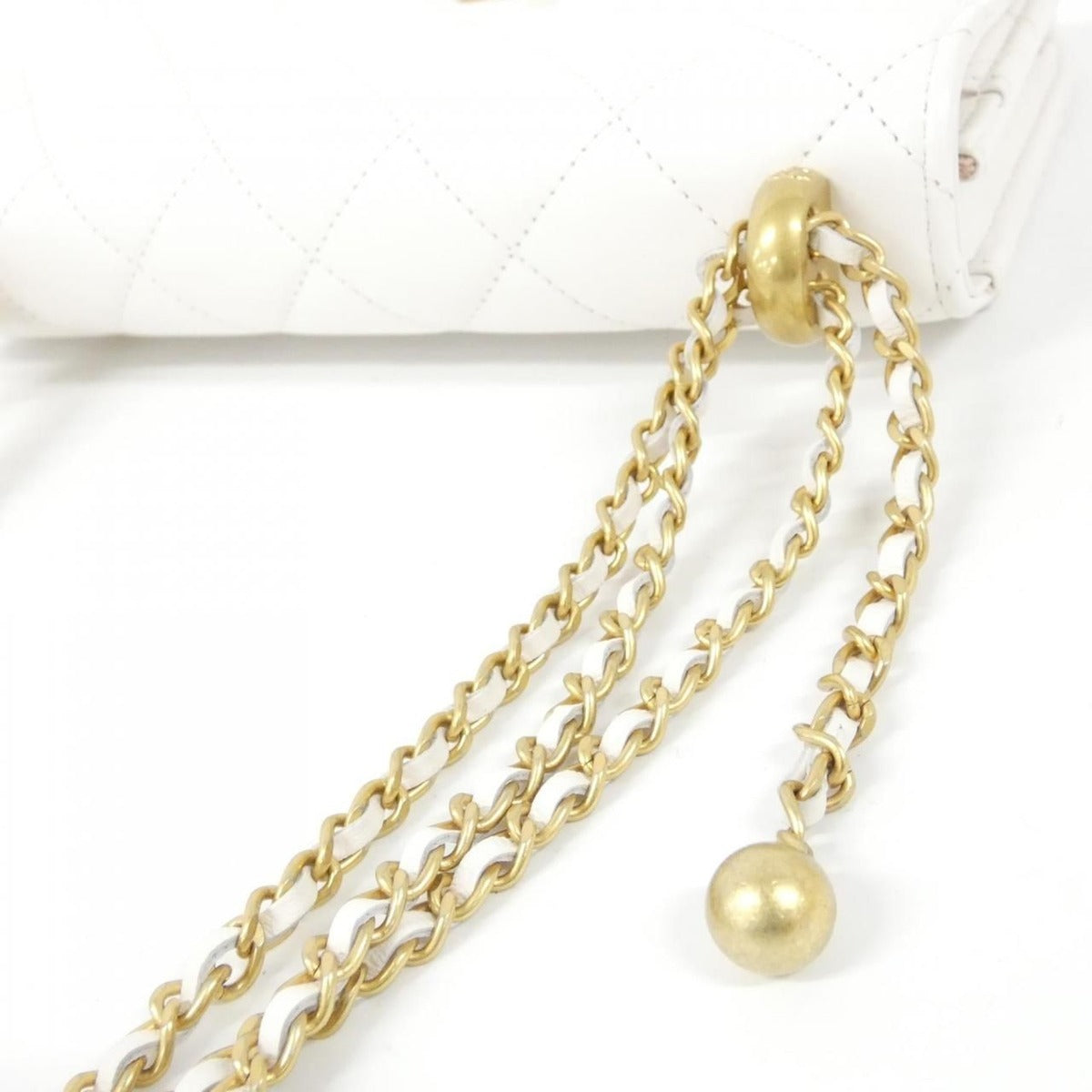 Chanel Ap2289 Chain White Wallet — view 5