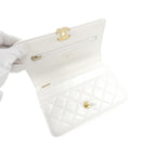 Chanel Ap2289 Chain White Wallet — view 6