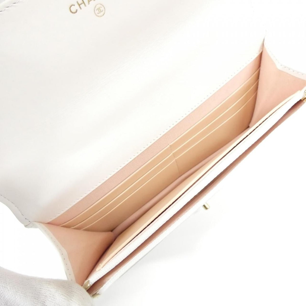 Chanel Ap2289 Chain White Wallet — view 7