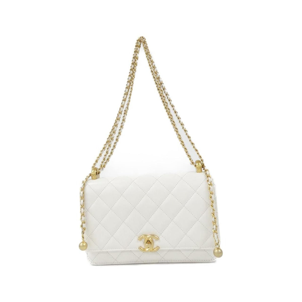 Chanel Ap2289 Chain White Wallet