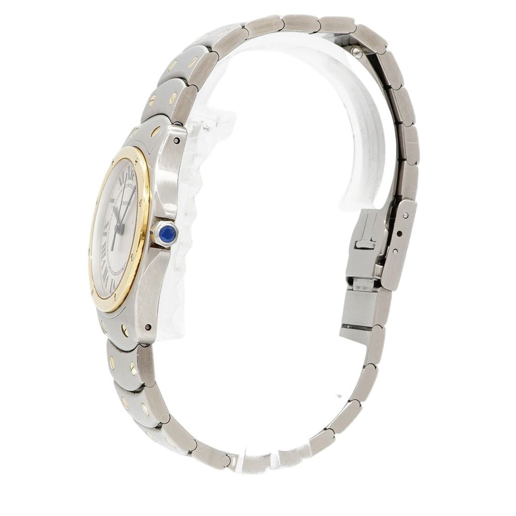 Cartier Santos Ronde MM Ivory Dial Watch Boys — view 2