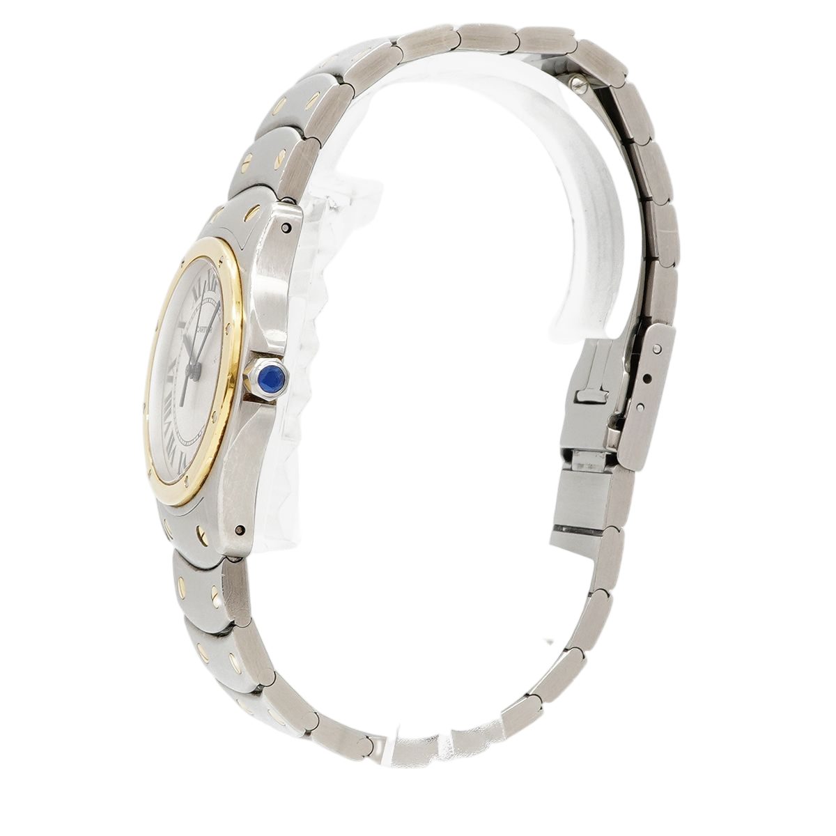 Cartier Santos Ronde MM Ivory Dial Watch Boys — view 2