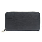 Louis Vuitton Zippy Long Wallet Black Round Zip
