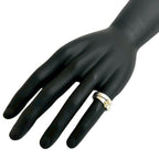 Hermes Double Tour 18K Gold Ring Silver — view 2