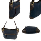 Bottega Veneta One Shoulder Bag Navy Intrecciato Pattern Leather — view 3