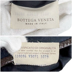 Bottega Veneta One Shoulder Bag Navy Intrecciato Pattern Leather — view 7