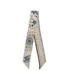 Dior Ribbon Scarf Mitzah L'etoile White Multicolor Already Cleaned Star Pattern