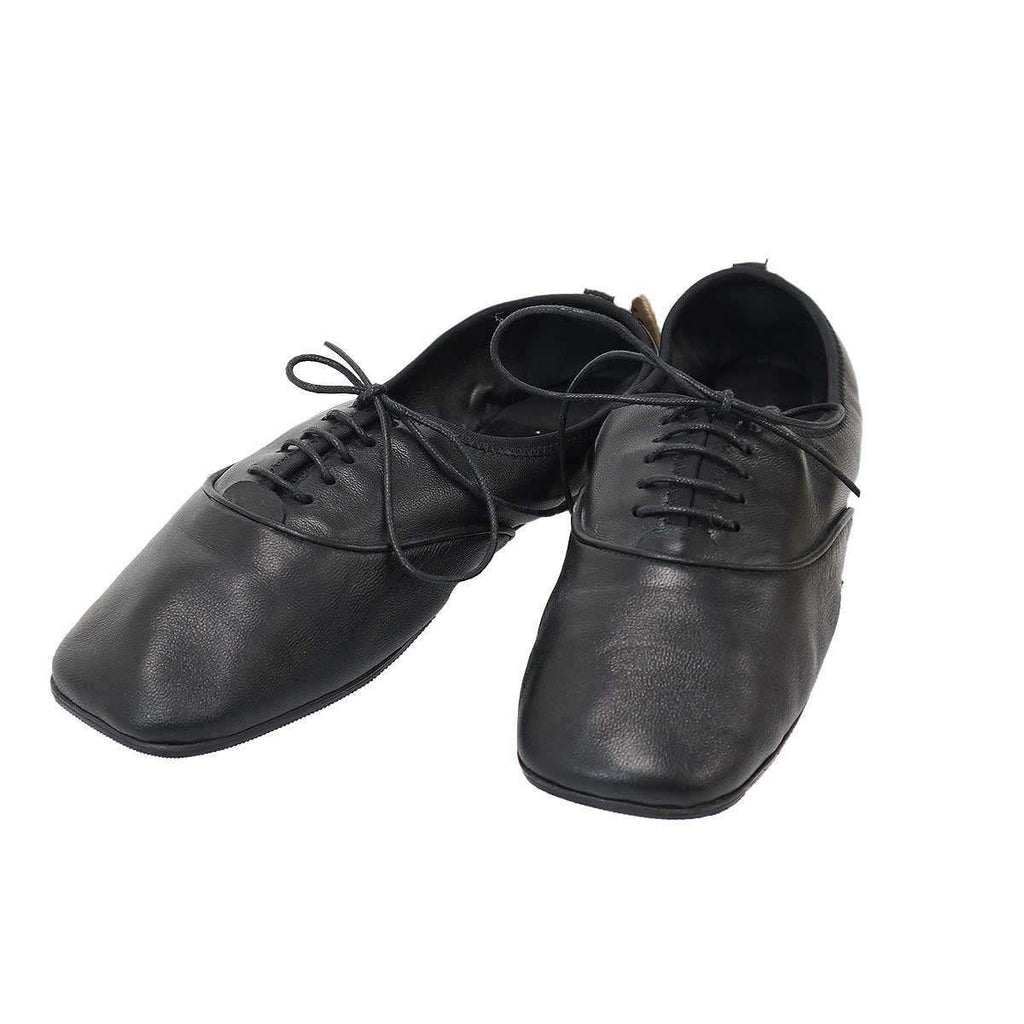 Loewe Soft Derby Leather Shoes Black 35