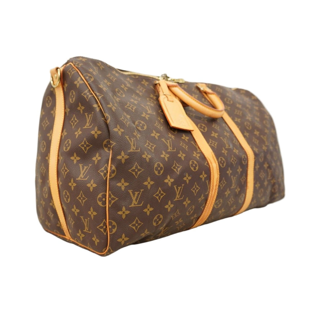 Louis Vuitton Boston Bag Monogram Keepall Bandouliere 55 Brown — view 2