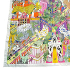 Hermes Scarf Silk Large Carre 140 Animapolis White Box — view 5