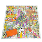 Hermes Scarf Silk Large Carre 140 Animapolis White Box
