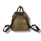 Prada Backpack Triangle Logo Tessuto Nylon Brown Khaki — view 2