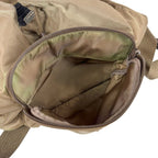 Prada Backpack Triangle Logo Tessuto Nylon Brown Khaki — view 9