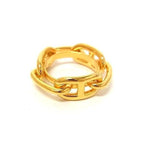 Hermes Chaine D'ancre Lucade Legato Scarf Ring Closure Gold