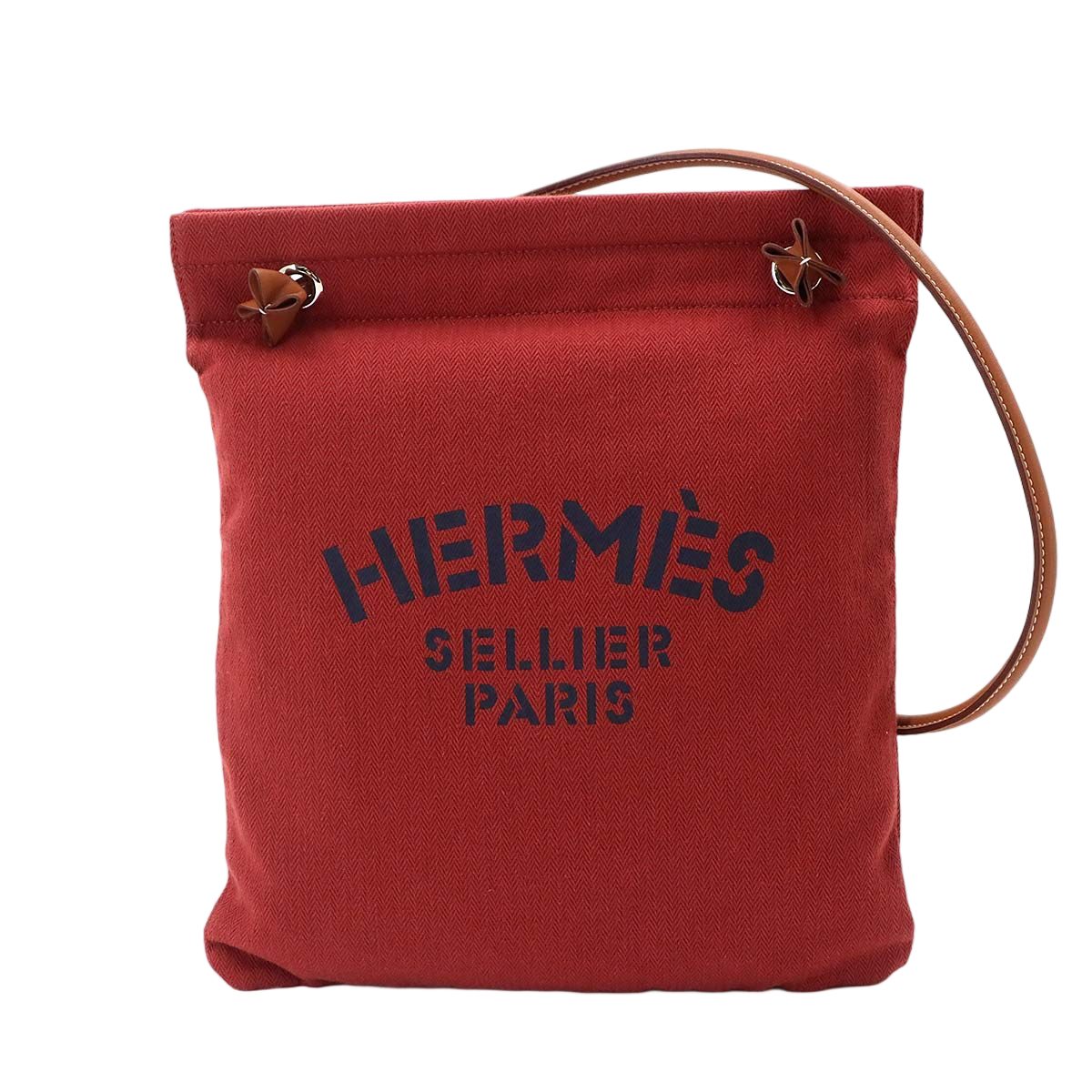 Hermes Sac Aline MM Shoulder Bag Toilet Blanc Swift Rouge Ash Gold