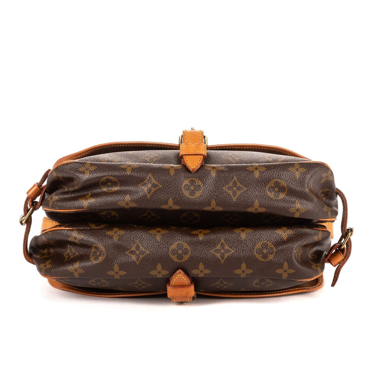 Louis Vuitton Saumur Brown Monogram Canvas Shoulder Bag — view 6
