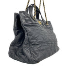 Chanel Handbag Quilted in the Mix Leather Black Gold 2-Way — view 2