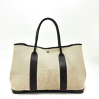 Hermes Tote Garden Party PM Toile Ash Beige