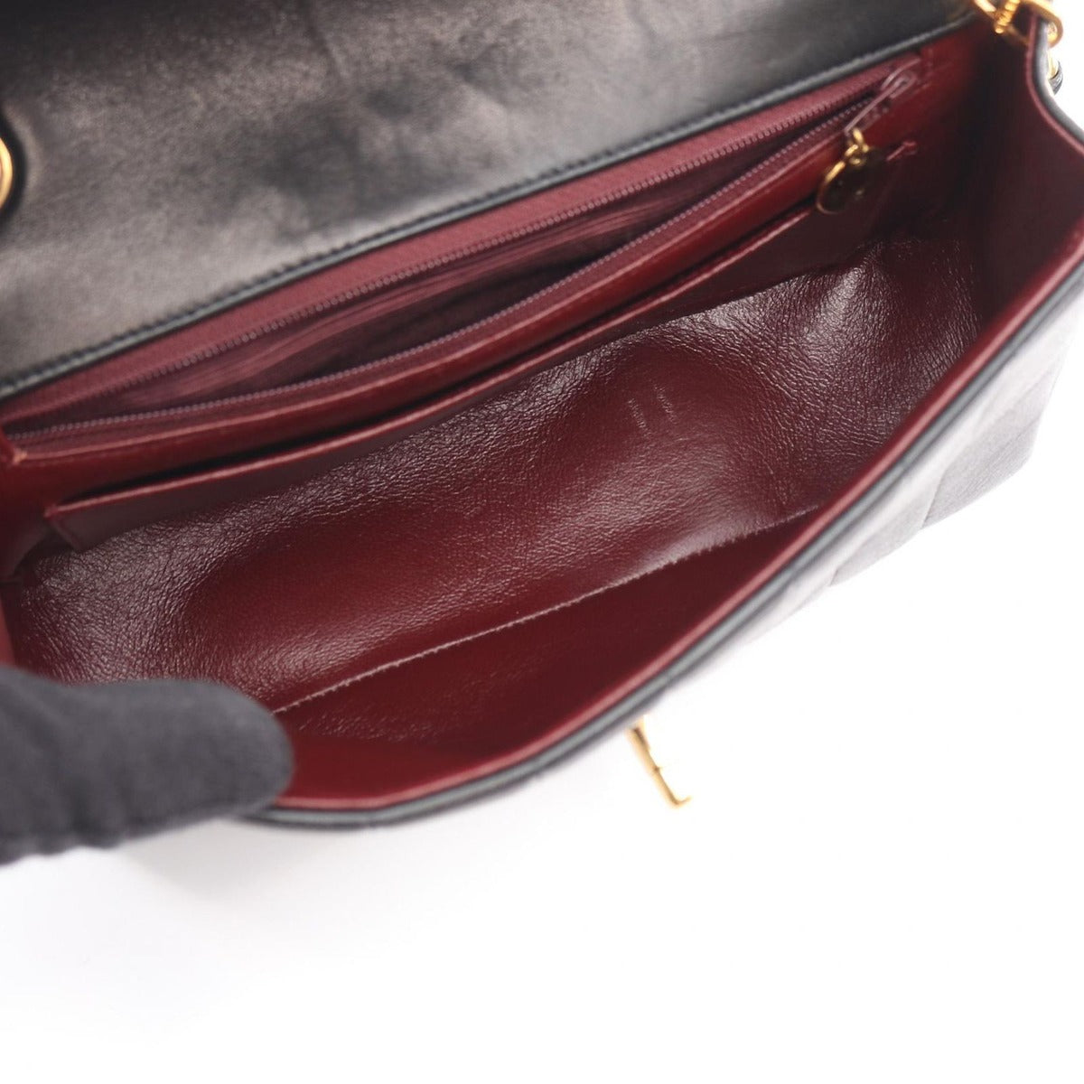 Chanel Shoulder Bag Mademoiselle Black Lambskin — view 3